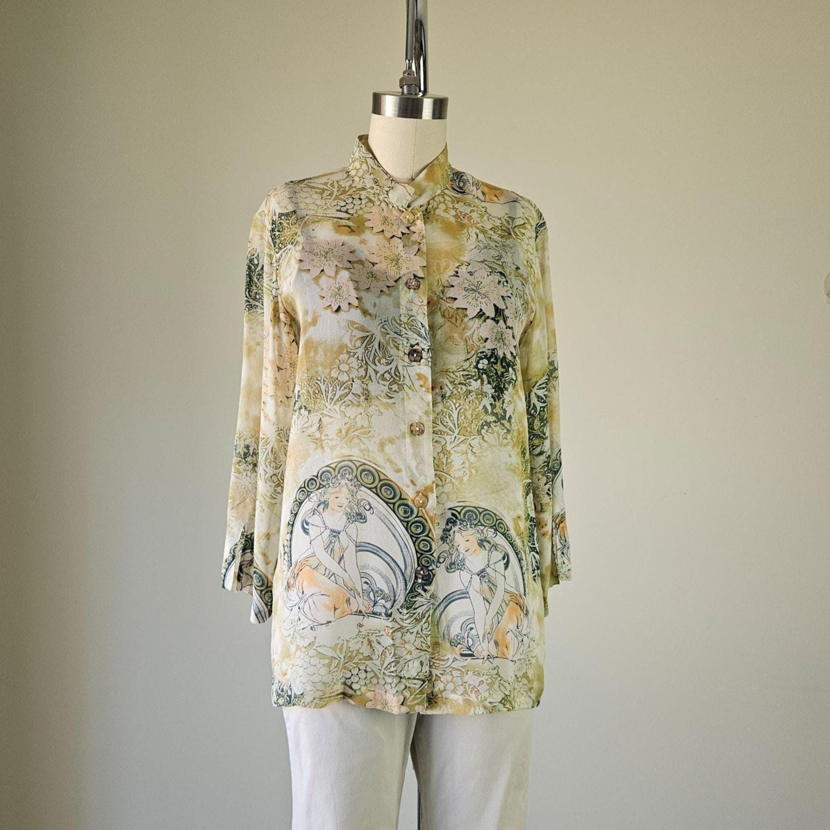 Chemisier Longues Manches Multicolore Poeme By Citron Santa Monica | Taille Small