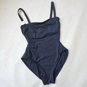 Vintage 1980s CALVIN KLEIN One Piece Vintage Black Swimsuit • Small • Made in USA