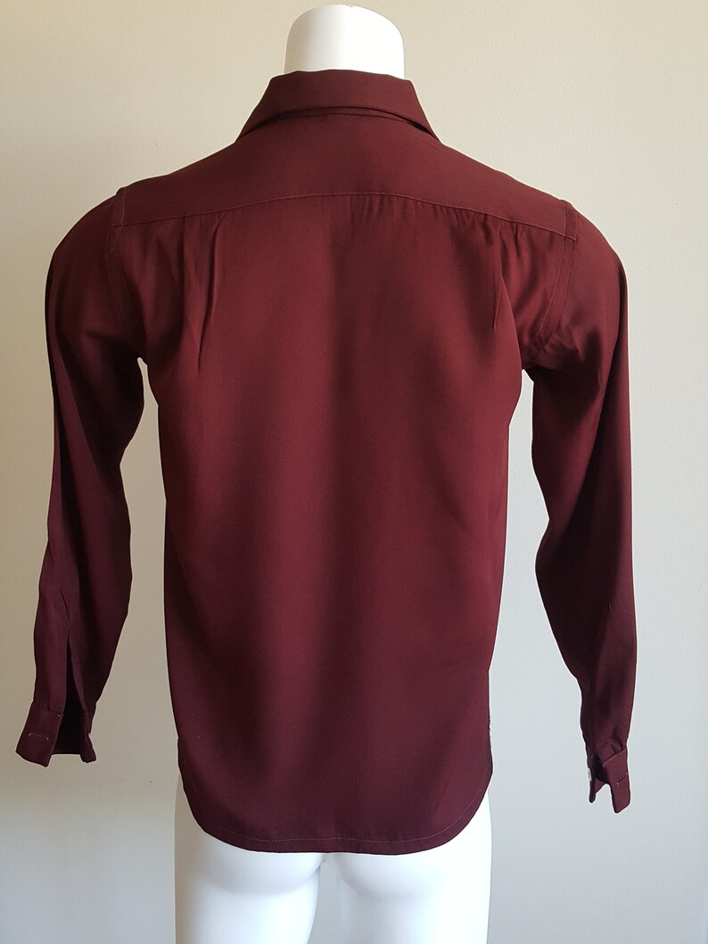 50s GABARDINE CASUALS Men/'s Rayon Shirt