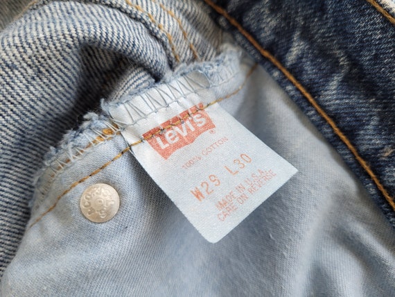 1980s LEVIS 508 Orange Tab Denim Jeans Made in US… - image 6