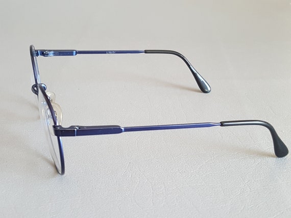 NOS Blue L'AMY 80's Round Eyeglass Frames • Vinta… - image 5