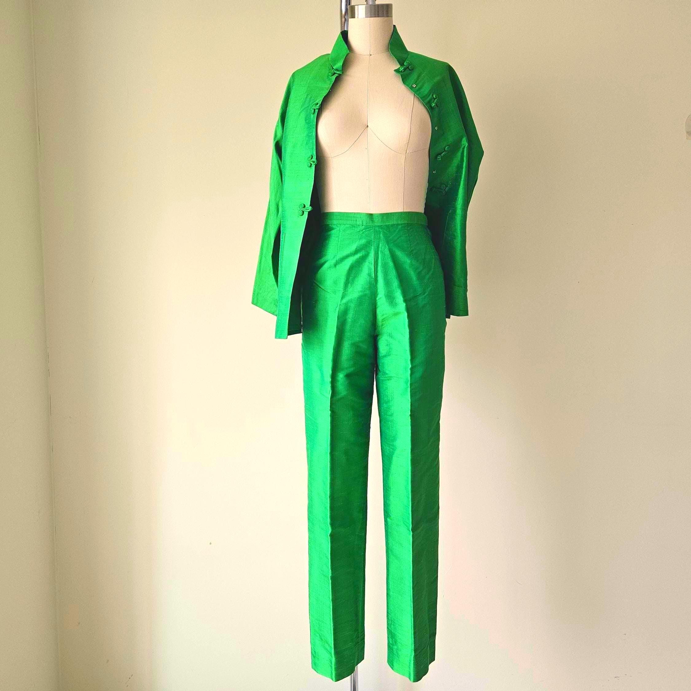 dark green cigarette trousers Green Cigarette Pant