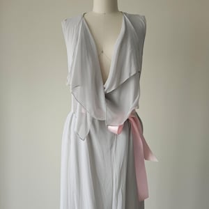 sachin and babi light blue dress BCBG Open-Back Silk-Chiffon Gown (NEW) main image 0