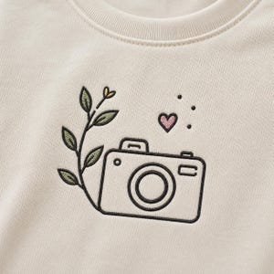 Fotografie Liefhebber van machineborduurontwerpen, digitale camera, downloadbestand