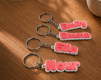 Personalized keychain with name | Individual name tag | Gift for friends, family & couples | Key decoration