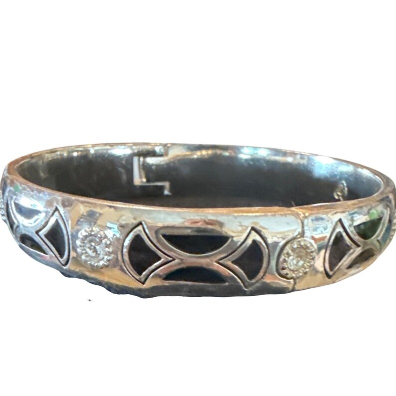 Brighton Cappella Silver Black Quiet Luxury Bangle Romantic Gothic Jewelry image 9