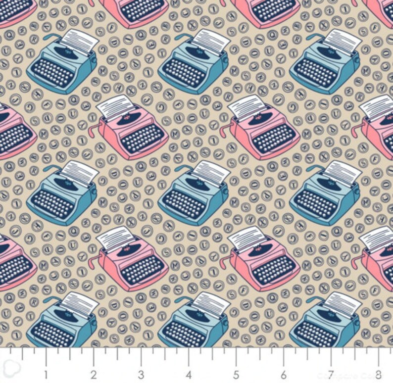 1 yard cut Literary Fabric Cut Cotton Fabric Camelot Fabrics Quilting Fabric books Fabric