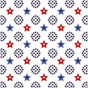 Americana Stoff - rot weiß blau Stoff - 1 Yard geschnitten - Studio e Stoff - Baumwollstoff - Quilten Stoff