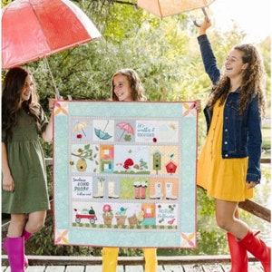 CD de bordado de colcha de chuveiros de primavera - CD de bordado à máquina - Designs de Kimberbell