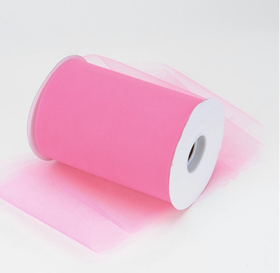 BBCrafts Shocking Pink - Premium Tulle 100 Yards ( W: 6 inch | L: 100 Yards )