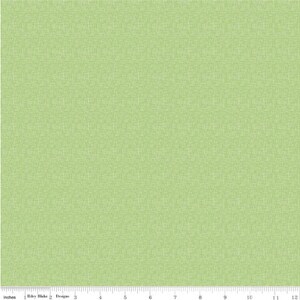 Hashtag Small Green- 1 Yard Cut - C110 Hashtag Small Green - Riley Blake Designs - Cotton Basic - Quilting Fabric