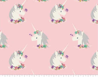 I believe in Unicorns -  Unicorn Fabric - 1 yard - Camelot Fabrics - FLANNEL Fabric - Flannel  Fabric