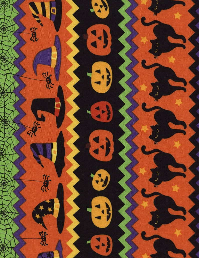 Halloween Fabric 1 Yard Cut TT Fabrics Cotton Fabric Etsy