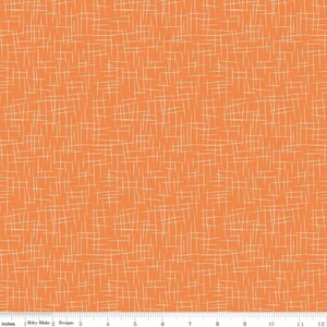 Hashtag Large Pumpkin - 1 Yard Cut - C115 Pumpkin - Riley Blake Designs - Cotton Basic - Quilting Fabric