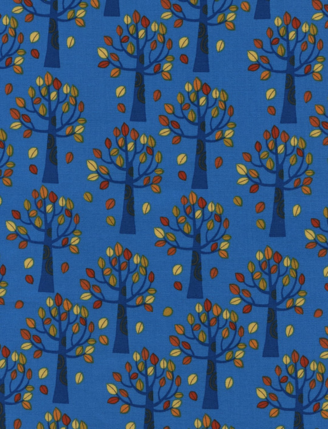 Autumn Trees 1 Yard Cut Timeless Treasure Cotton Fabric Trees Fabric