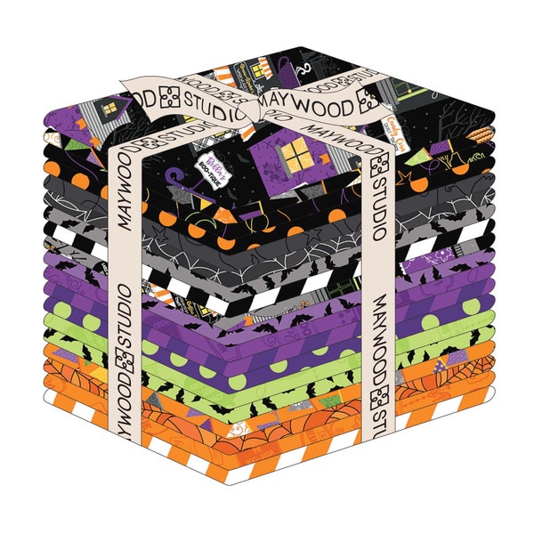 Ensemble Fat Quarter d'Halloween de la ville natale