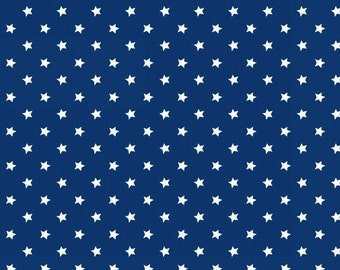 Ahoy Matey stelle Navy - tessuto di cotone taglio - Studioe tessuti - 1 yarda - Quilting Fabric