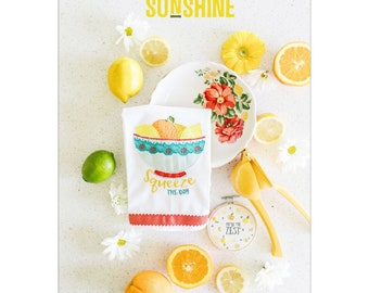 Kimberbell Curated: Citrus & Sunshine - Fabric Bundle - Embroidery Files