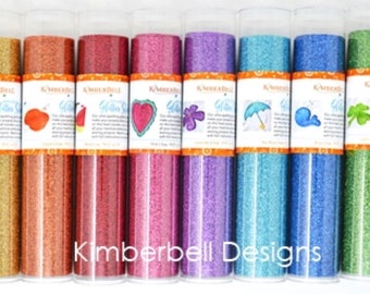Kimberbell glitter sheets - embroidery glitter - apliqué - embellishments- glitter sheets- sparkle glitter
