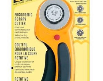 Ergonomic Rotary Cutter - Olfa 45mm - fabric cutter