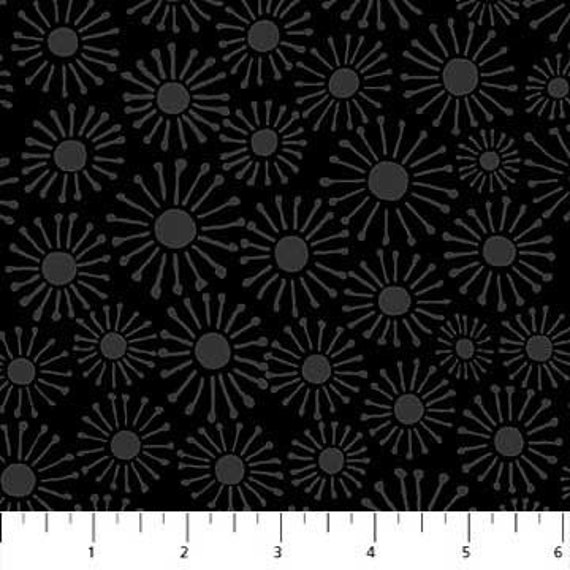 Dublin 1 Yard Cut Northcott fabric basic fabric Black fabric quilting fabric cotton fabric