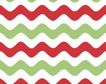 Wave Christmas by Riley Blake Designs 1 Yard Cut - Wave Fabric