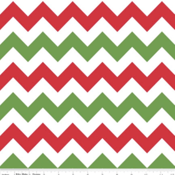 Medium Chevron Christmas by Riley Blake Designs 1 Yard Cut