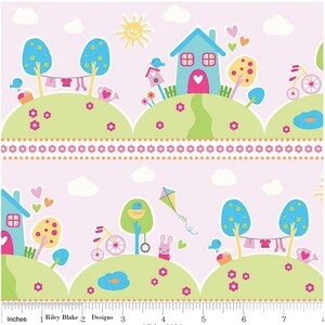 Sweet Home by Melly & Me - Riley Blake Designs - メインピンク - 1ヤードカット - ピンクの生地 - コットン生地