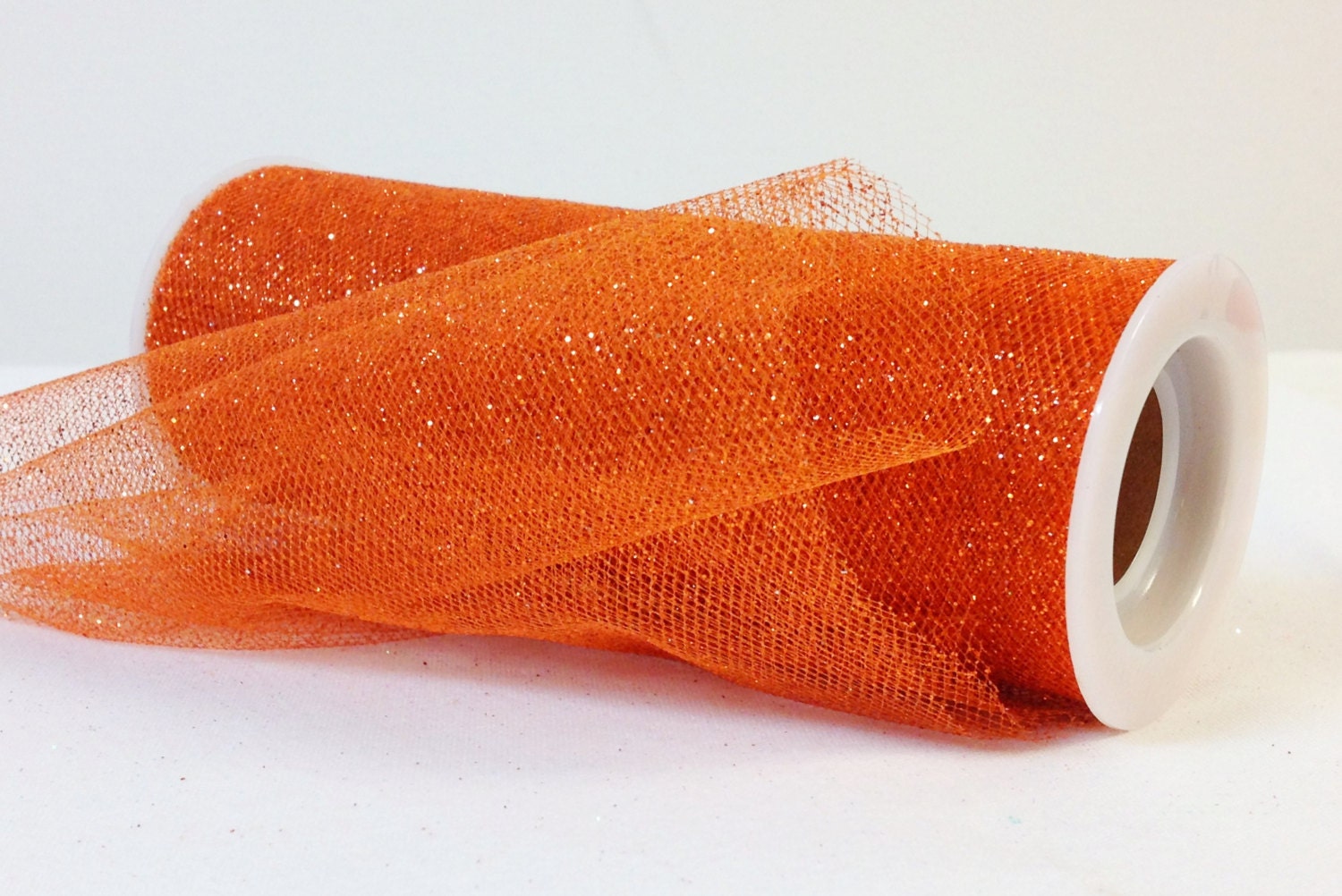 Glimmer Shiny Tulle Spool Roll Fabric Net, 6-inch, 25-yard 