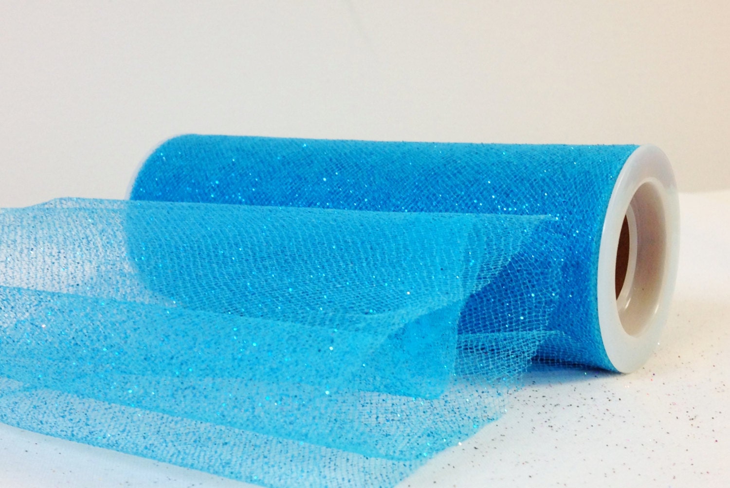 3 Premium Tulle Fabric Roll For Crafts, Wedding, Party Decorations, Gifts  - Teal 25 Yard Spool
