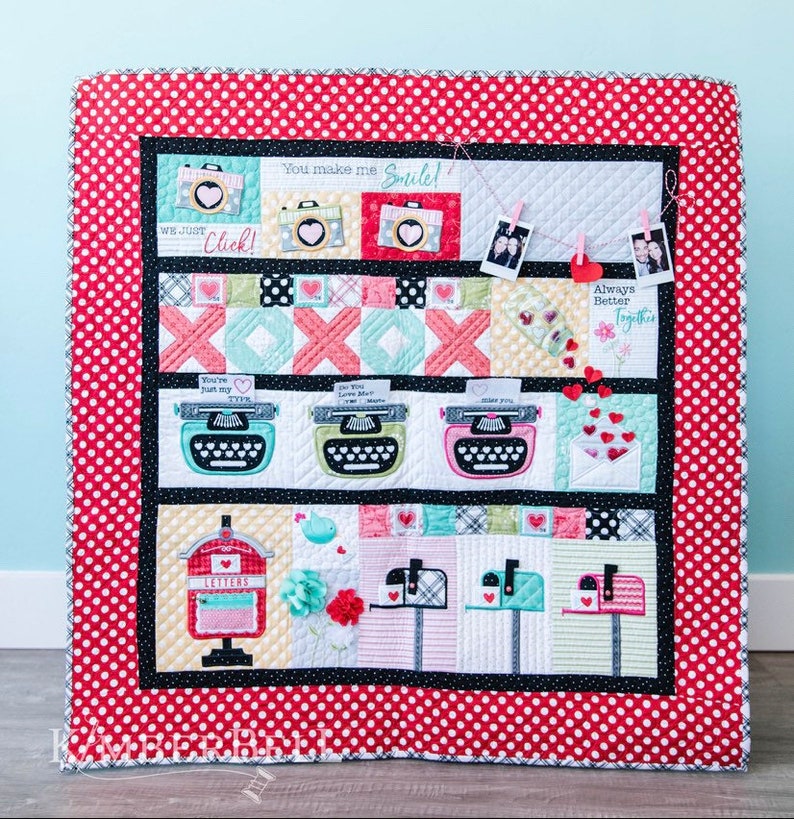 Shipping Now mystery quilt Love Notes quilt by Kimberbell image 1