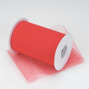Red Tulle Roll 6"x100 yards - 300 feet - Tulle Fabric - Tutu Tulle - Red Wedding Tulle