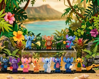 Stitch Toy Figures Set – Experiment 626 Special Forms, Angel, Lava, Jungle, Tattoo