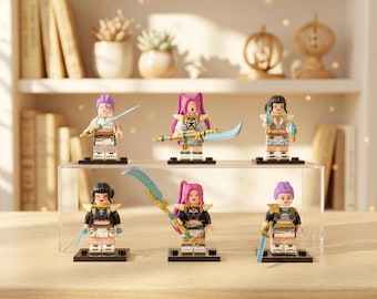 Huntrix Kpop Figures – Zoey, Rumi, Mira Black-White Platinum Collection