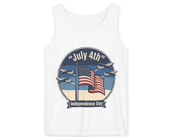July 4th Independence Day Flag Tank Top | American Flag Stars Stripes