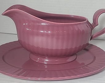 Salsiera Mikasa Potpourri FS 100 Vintage Heather con sottopiattino coordinato