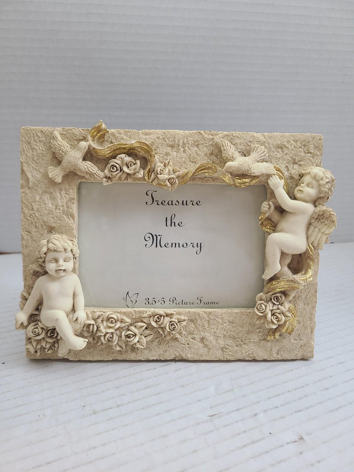Angel Picture Gold Frame - Etsy