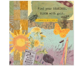 Bloom With Grit Sticker