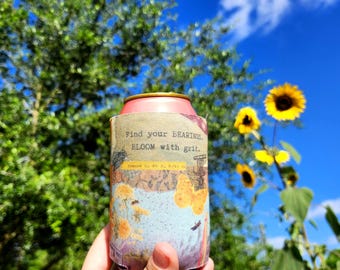 Bloom With Grit Can Cooler
