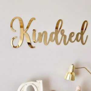 Custom 2D Letter Sign, Personalized Flat Letter Wall Sign,, Acrylic or Metal Lettering