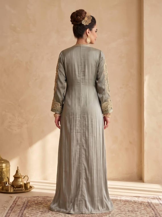Kaftan Impérial Sauge Doré