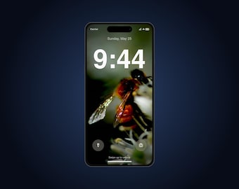 Honeybee Live Wallpaper for Phone | Animated Bee on White Spire | iPhone & Android Lock Screen Video Wallpaper