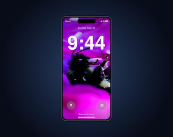 Bumblebee Live Wallpaper for Phone | Animated Bee on Purple Rhododendron | iPhone & Android Lock Screen Video Wallpaper