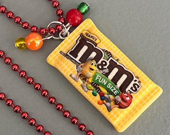 Candy Necklace, Chocolate, Fake Food, Jewelry, Teens, Girls, Women, Polymer clay, Kawaii