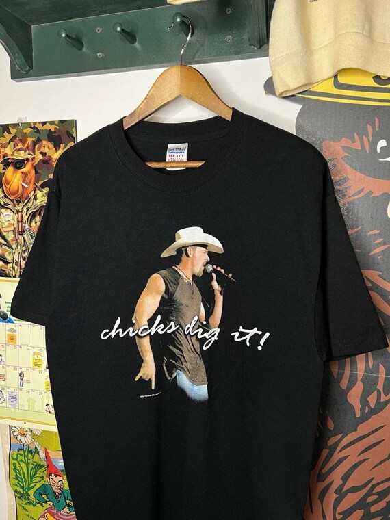 Vintage 2004 Chris Cagle Chicks Dig It Double-Sided Concert Tee Mens Large