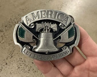 ヴィンテージの自由の鐘 自由を鳴らそう アメリカンプライド USA ベルトバックル