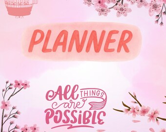 Digitale planner kersenbloesem