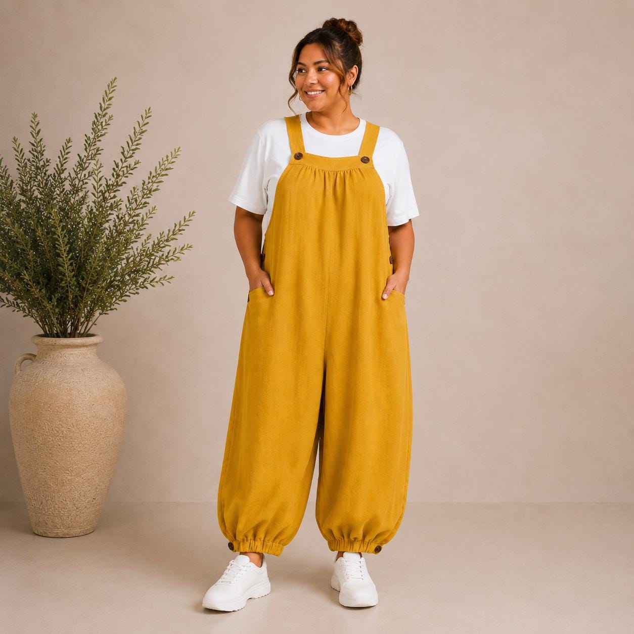 Bubble Jumpsuit Sewing Pattern PDF | Plus Size Overalls Pattern | Wide ...