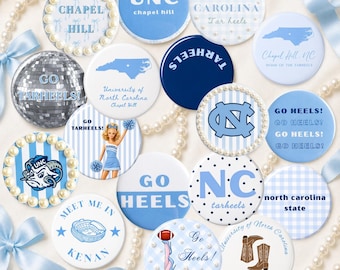 Botones para el día del partido de UNC Chapel Hill