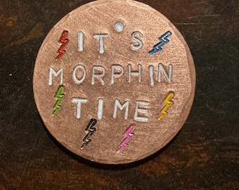 Power Rangers "It's Morphin Time" hand made golf ball marker